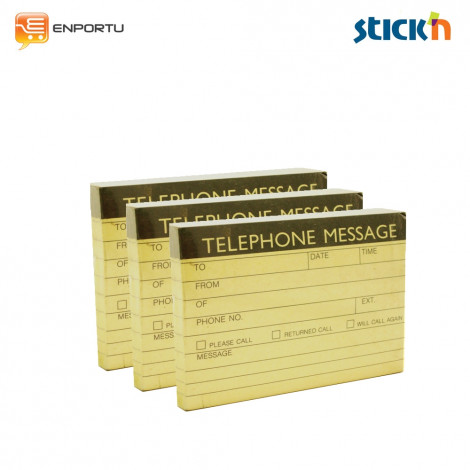 Stick'n beautone 11440 Telephone Message ( 1 Set : 3 Pcs ) 