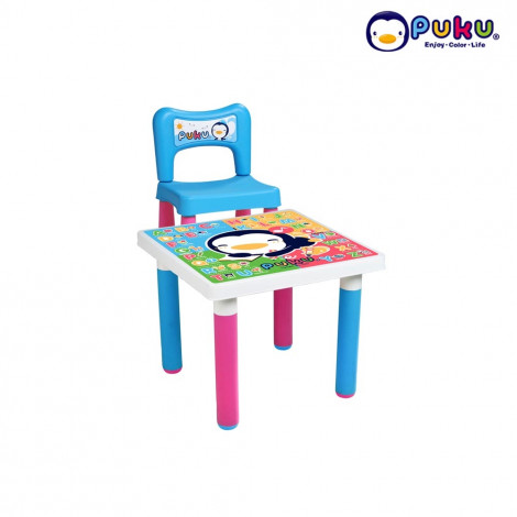 Puku Fantastic Table + 1 chair 30501 Pink and Blue