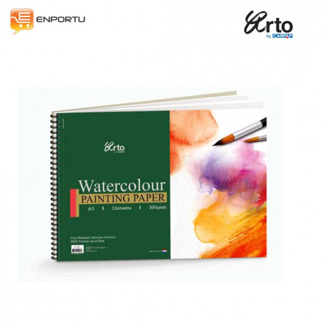 ARTO Wire-O Watercolour Book 300gsm A4