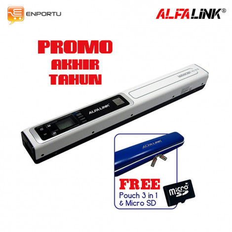 ALFALINK SCANNER AS-1212 Tanpa Docking + free Pouch Three in One