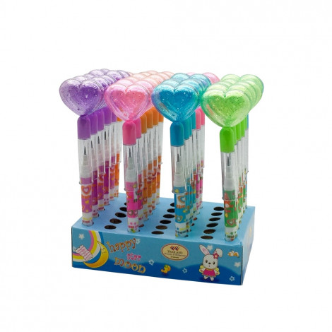 Bensia Pensil Susun 06LM1-1 Hati Glitter Transparan (isi 24pc)
