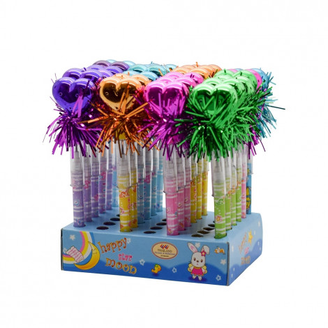 Bensia Pensil Susun 06LM1-4 Hati Metalik Rumbai (isi 24pc)