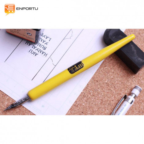 Jual EIEM Pen Holder Wood Yellow