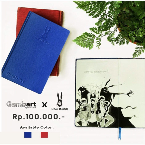 GambArt Scratchbook  Special Artist By Dhean De Nauli - Red