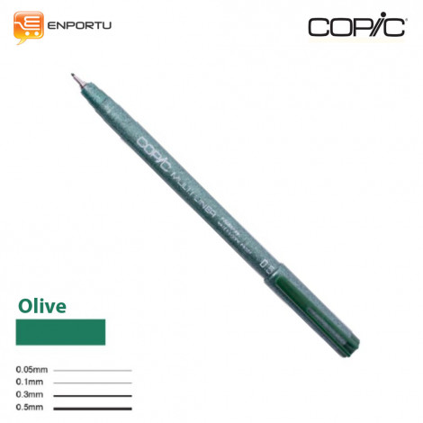 Jual Copic Multiliner Individual Olive 0.05mm