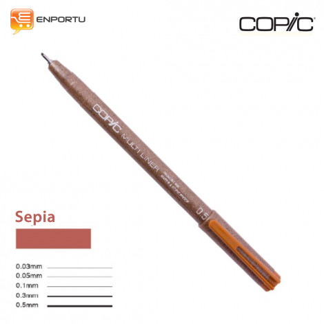 Jual Copic Multiliner Individual Sephia 0.05mm
