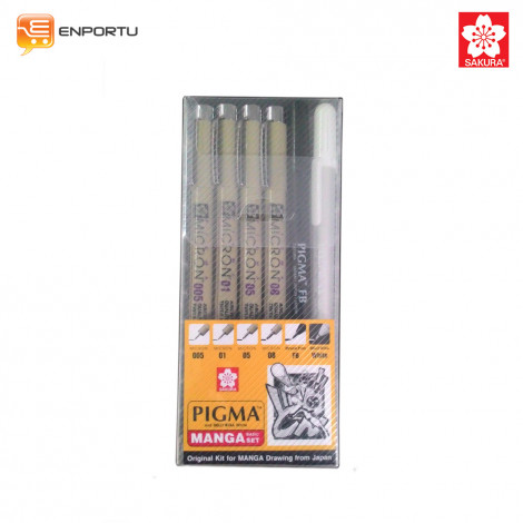 Jual SAKURA Pigma Manga Basic Set