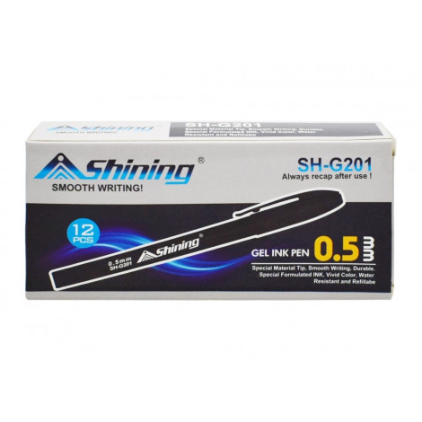 Shining Gel Ink Pen SHG-201 (12 pcs)