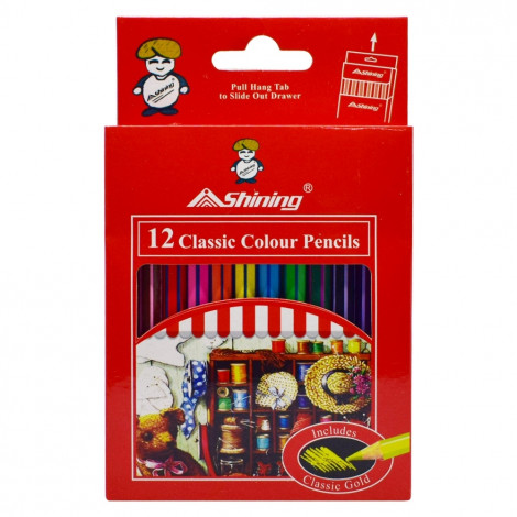 Shining Pensil Warna 12 Warna (Short)