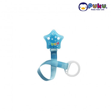 Puku Pacifer Chain 11115 Star Stripe - Blue