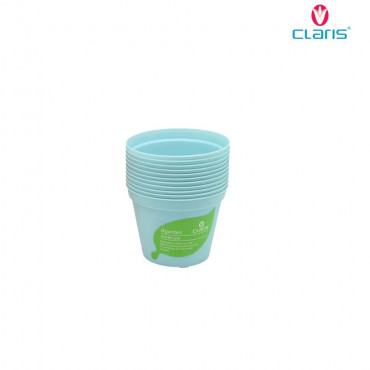 Claris Pot Bibit 6208 (12 Pcs) - Soft Blue