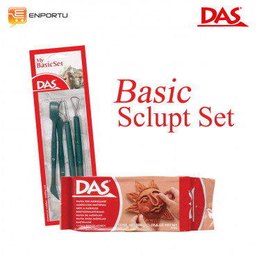 Jual Paket DAS Sculpt Basic Set Brown - 500 gr