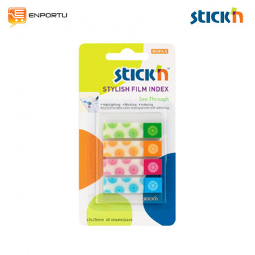 STICK'N Imprinted Clearnotes 21386 Flower