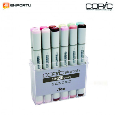 Jual COPIC Sketch Marker 12 Colors Set