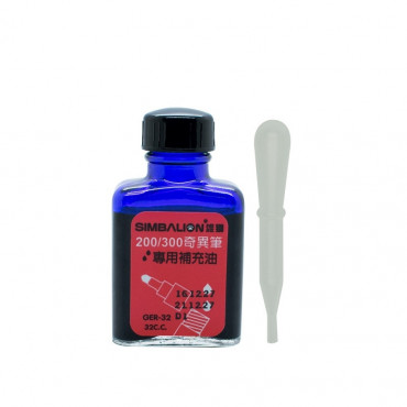 Simbalion Tinta Isi Ulang Spidol Permanent 32 ML - Blue Refill Ink