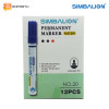 SIMBALION Spidol Permanent Blue - 1 Lusin